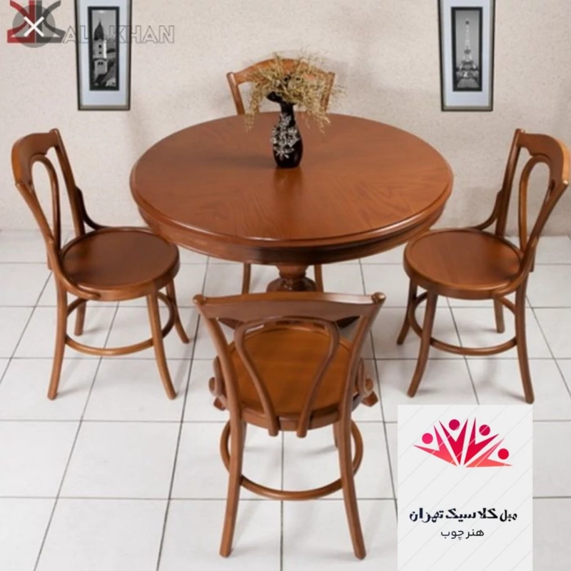 میز نهار خوری ایتالیایی وفرانسه کد 2777 7 کپی